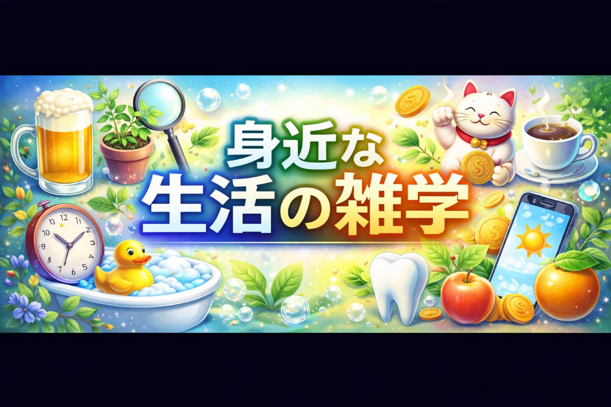 身近な生活の雑学｜毎日に役立つ暮らしの豆知識と意外なトリビア