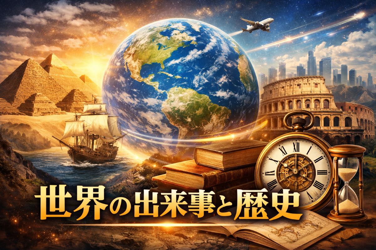 世界の出来事と歴史｜雑学で学ぶ世界の事件・文化・人物