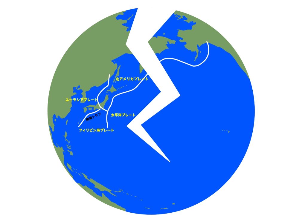 日本の地震が多い理由とプレート構造の図解