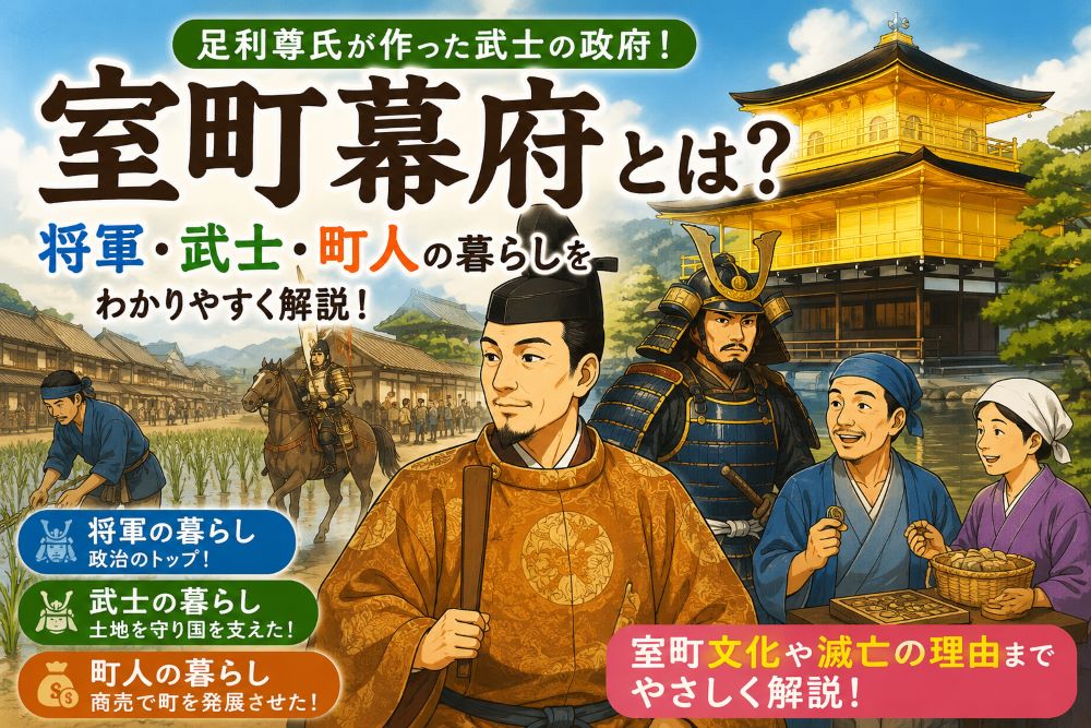 室町幕府とは？足利尊氏と将軍・武士・町人の暮らしをわかりやすく解説